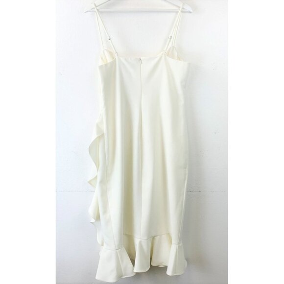 NWT Likely Laverna Ruffle Midi Dress Size 12 - Picture 3 of 9